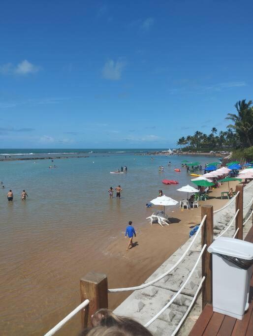 Apt Beira Mar Em Muro Alto Ao Lado Do Nanai Pôrto das Galinhas エクステリア 写真